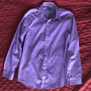 Slim fit purple Arrow button up shirt